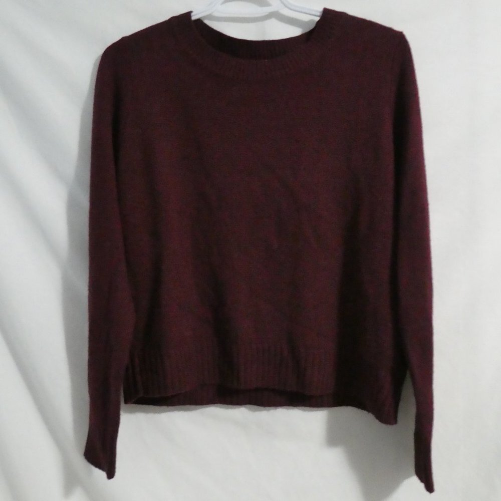 DIVIDED By H&M, small, burgundy crew neck sweater